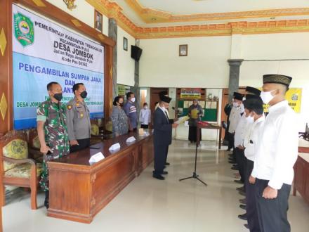 pelantikan panitia pengisian perangkat desa
